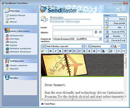 programa de correo masivo email