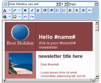 ejemplo de trabajo con plantillas de email html