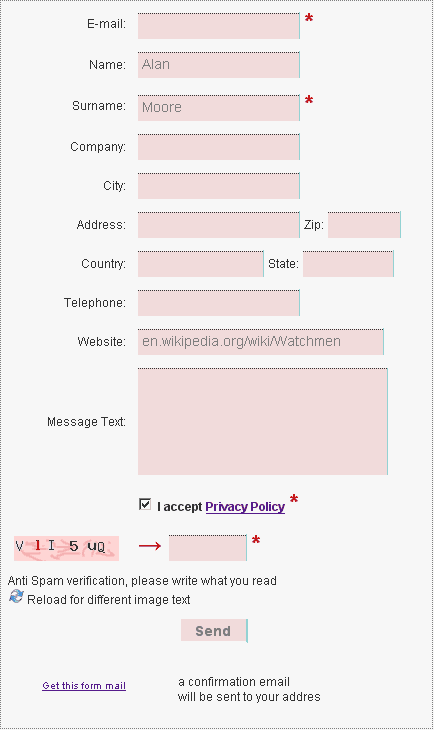 Descargar formularios optin con validación captcha